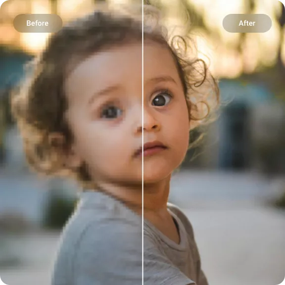 Upscale Image enhancement preview